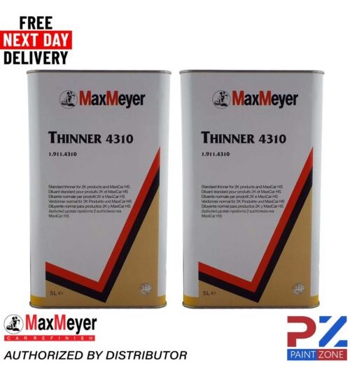 2x Max Meyer 2K Universal Thinners 4310 Paint/Basecoat/Lacquers Thinner - 5ltr